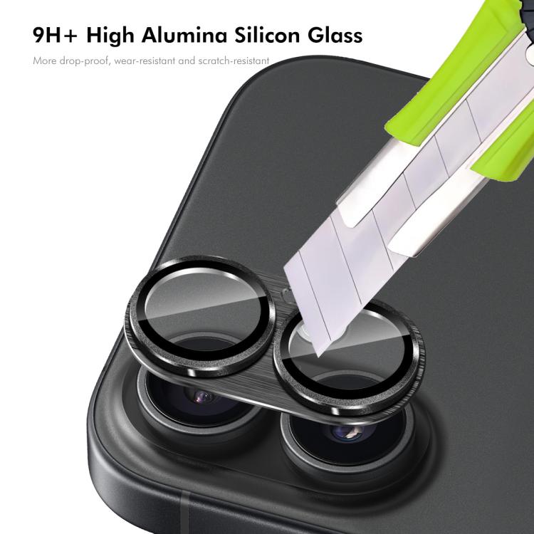 ENKAY Anti-Reflection Kameraobjektiv aus gebürsteter Aluminiumlegierung gehärtetes Glas, für iPhone 17