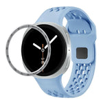Speed-Lünette und schwarzes Silikonarmband mit umgekehrter Schnalle, für Samsung Galaxy Watch8 44 mm und 40 mm
