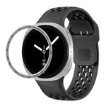 Speed-Lünette und schwarzes Silikonarmband mit umgekehrter Schnalle, für Samsung Galaxy Watch8 44 mm und 40 mm