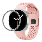 Speed-Lünette und schwarzes Silikonarmband mit umgekehrter Schnalle, für Samsung Galaxy Watch8 44 mm und 40 mm