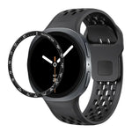 Speed-Lünette und schwarzes Silikonarmband mit umgekehrter Schnalle, für Samsung Galaxy Watch8 44 mm und 40 mm