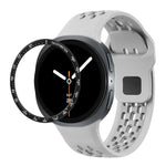 Speed-Lünette und schwarzes Silikonarmband mit umgekehrter Schnalle, für Samsung Galaxy Watch8 44 mm und 40 mm