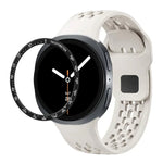 Speed-Lünette und schwarzes Silikonarmband mit umgekehrter Schnalle, für Samsung Galaxy Watch8 44 mm und 40 mm