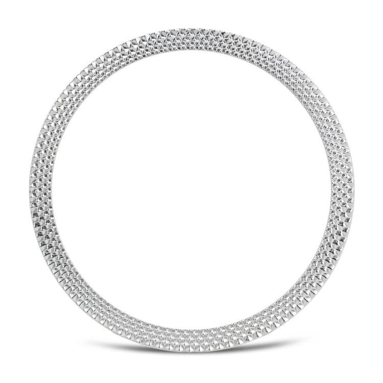 Lünette mit rautenförmiger Struktur und einfarbiges, genähtes Silikonarmband, für Samsung Galaxy Watch8 44 mm und 40 mm