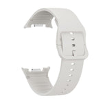 Lünette mit rautenförmiger Struktur und einfarbiges, genähtes Silikonarmband, für Samsung Galaxy Watch8 44 mm und 40 mm