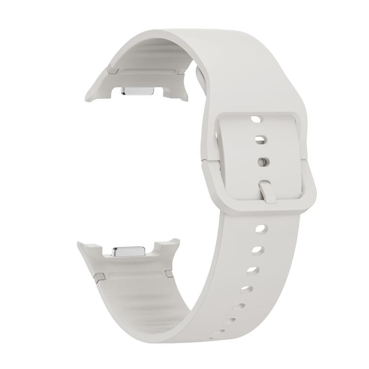 Lünette mit rautenförmiger Struktur und einfarbiges, genähtes Silikonarmband, für Samsung Galaxy Watch8 44 mm und 40 mm