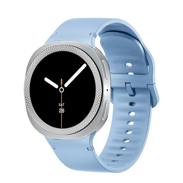 Lünette mit rautenförmiger Struktur und einfarbiges, genähtes Silikonarmband, für Samsung Galaxy Watch8 44 mm und 40 mm