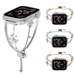Kupferintarsien-Schmetterlingsarmband mit Zirkonia, passend für Apple Watch 46 mm / 49 mm / 45 mm / 44 mm und 42 mm / 41 mm / 40 mm / 38 mm
