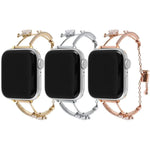 Kupferintarsien-Schmetterlingsarmband mit Zirkonia, passend für Apple Watch 46 mm / 49 mm / 45 mm / 44 mm und 42 mm / 41 mm / 40 mm / 38 mm