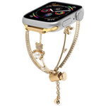 Kupferintarsien-Armband mit Bärenmotiv und Zirkonia, passend für Apple Watch 46 mm / 49 mm / 45 mm / 44 mm und 42 mm / 41 mm / 40 mm / 38 mm