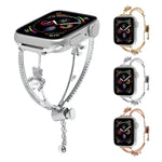 Kupferintarsien-Armband mit Bärenmotiv und Zirkonia, passend für Apple Watch 46 mm / 49 mm / 45 mm / 44 mm und 42 mm / 41 mm / 40 mm / 38 mm