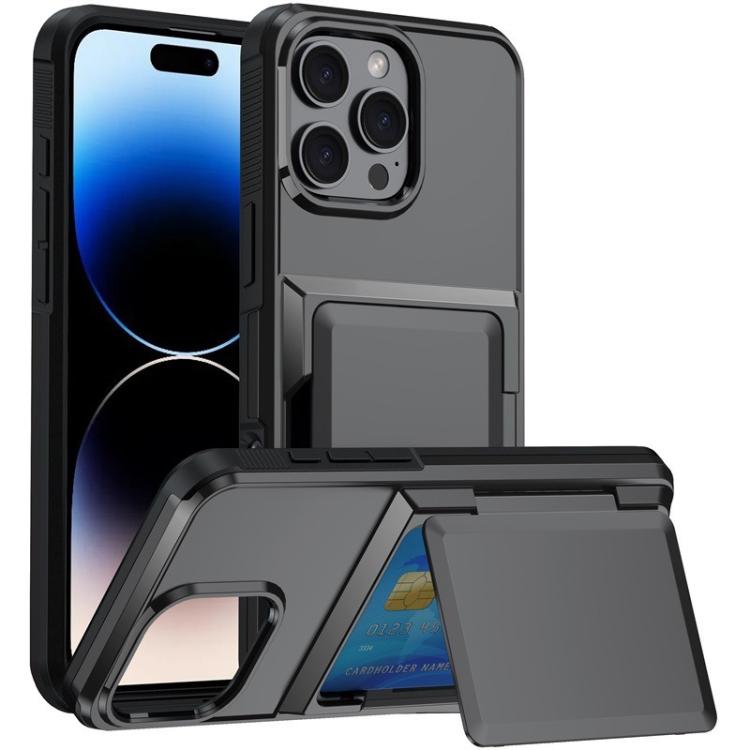 Kalebol Klapp-Karten-Geldbörsenhalter Stoßfeste Handyhülle, Für iPhone 17 Pro Max, Für iPhone 17 Pro, Für iPhone 17, Für iPhone Air, Für iPhone 16 Pro Max, Für iPhone 16 Pro, Für iPhone 16 Plus, Für iPhone 16
