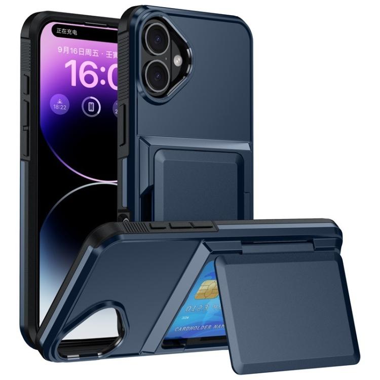 Kalebol Klapp-Karten-Geldbörsenhalter Stoßfeste Handyhülle, Für iPhone 17 Pro Max, Für iPhone 17 Pro, Für iPhone 17, Für iPhone Air, Für iPhone 16 Pro Max, Für iPhone 16 Pro, Für iPhone 16 Plus, Für iPhone 16