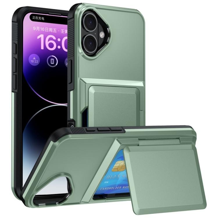 Kalebol Klapp-Karten-Geldbörsenhalter Stoßfeste Handyhülle, Für iPhone 17 Pro Max, Für iPhone 17 Pro, Für iPhone 17, Für iPhone Air, Für iPhone 16 Pro Max, Für iPhone 16 Pro, Für iPhone 16 Plus, Für iPhone 16