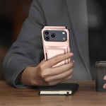 Kalebol Klapp-Karten-Geldbörsenhalter Stoßfeste Handyhülle, Für iPhone 17 Pro Max, Für iPhone 17 Pro, Für iPhone 17, Für iPhone Air, Für iPhone 16 Pro Max, Für iPhone 16 Pro, Für iPhone 16 Plus, Für iPhone 16
