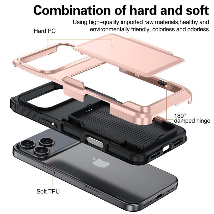 Kalebol Klapp-Karten-Geldbörsenhalter Stoßfeste Handyhülle, Für iPhone 17 Pro Max, Für iPhone 17 Pro, Für iPhone 17, Für iPhone Air, Für iPhone 16 Pro Max, Für iPhone 16 Pro, Für iPhone 16 Plus, Für iPhone 16