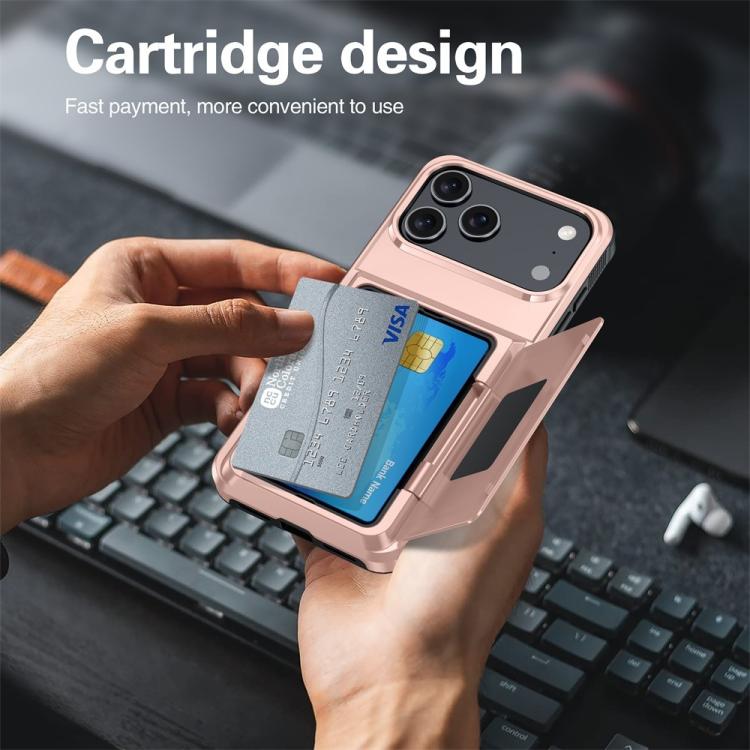 Kalebol Klapp-Karten-Geldbörsenhalter Stoßfeste Handyhülle, Für iPhone 17 Pro Max, Für iPhone 17 Pro, Für iPhone 17, Für iPhone Air, Für iPhone 16 Pro Max, Für iPhone 16 Pro, Für iPhone 16 Plus, Für iPhone 16