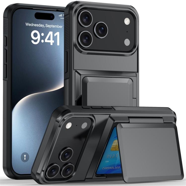 Kalebol Klapp-Karten-Geldbörsenhalter Stoßfeste Handyhülle, Für iPhone 17 Pro Max, Für iPhone 17 Pro, Für iPhone 17, Für iPhone Air, Für iPhone 16 Pro Max, Für iPhone 16 Pro, Für iPhone 16 Plus, Für iPhone 16
