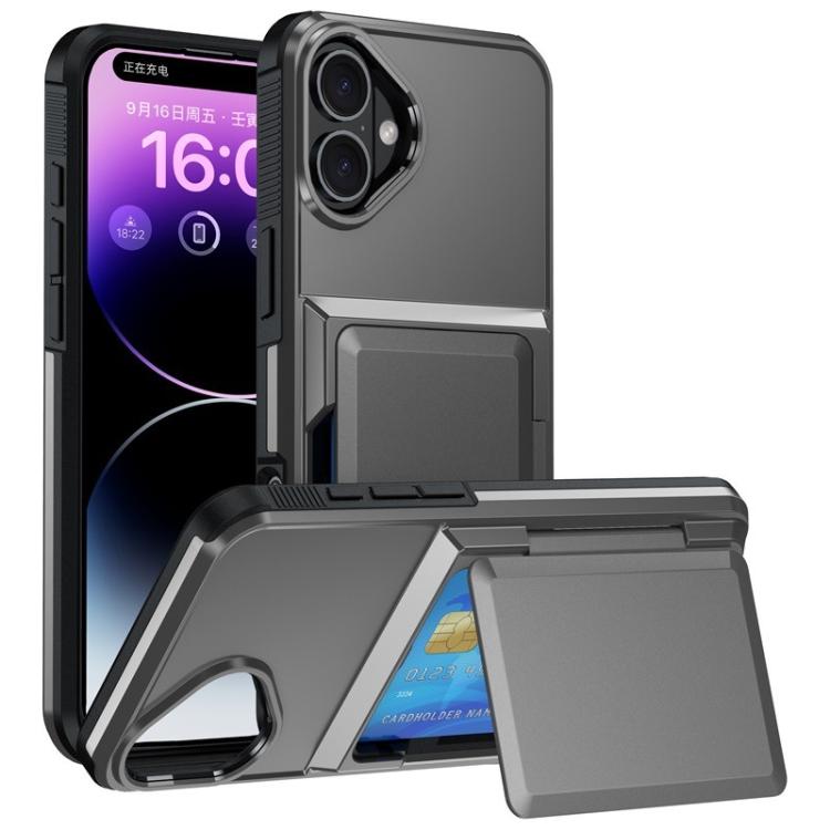 Kalebol Klapp-Karten-Geldbörsenhalter Stoßfeste Handyhülle, Für iPhone 17 Pro Max, Für iPhone 17 Pro, Für iPhone 17, Für iPhone Air, Für iPhone 16 Pro Max, Für iPhone 16 Pro, Für iPhone 16 Plus, Für iPhone 16