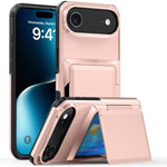Kalebol Klapp-Karten-Geldbörsenhalter Stoßfeste Handyhülle, Für iPhone 17 Pro Max, Für iPhone 17 Pro, Für iPhone 17, Für iPhone Air, Für iPhone 16 Pro Max, Für iPhone 16 Pro, Für iPhone 16 Plus, Für iPhone 16