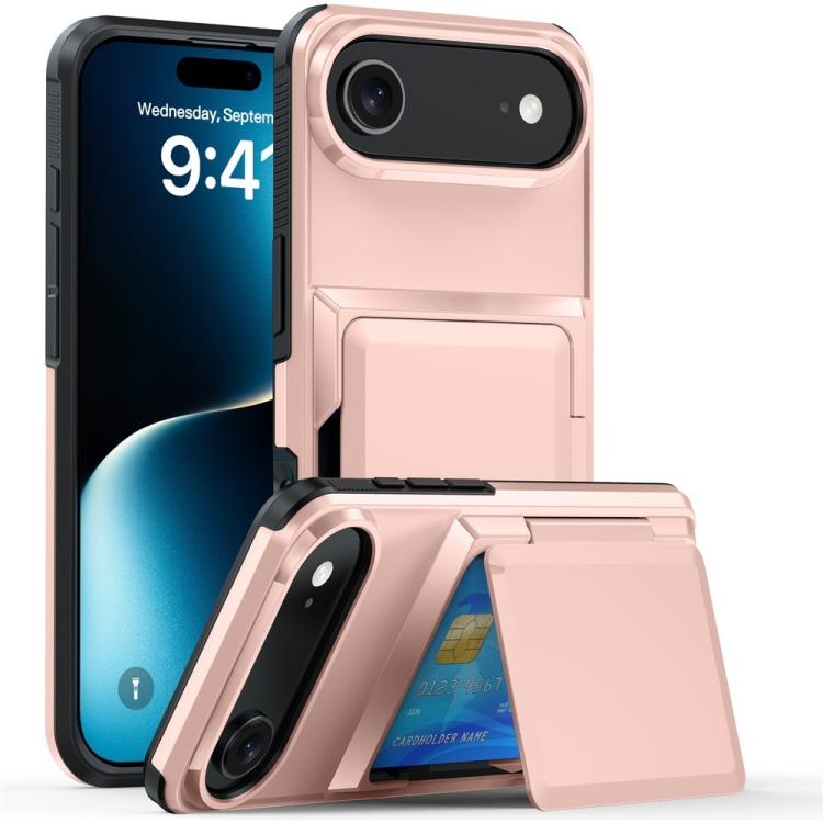Kalebol Klapp-Karten-Geldbörsenhalter Stoßfeste Handyhülle, Für iPhone 17 Pro Max, Für iPhone 17 Pro, Für iPhone 17, Für iPhone Air, Für iPhone 16 Pro Max, Für iPhone 16 Pro, Für iPhone 16 Plus, Für iPhone 16