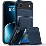 Kalebol Klapp-Karten-Geldbörsenhalter Stoßfeste Handyhülle, Für iPhone 17 Pro Max, Für iPhone 17 Pro, Für iPhone 17, Für iPhone Air, Für iPhone 16 Pro Max, Für iPhone 16 Pro, Für iPhone 16 Plus, Für iPhone 16
