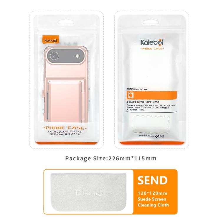 Kalebol Klapp-Karten-Geldbörsenhalter Stoßfeste Handyhülle, Für iPhone 17 Pro Max, Für iPhone 17 Pro, Für iPhone 17, Für iPhone Air, Für iPhone 16 Pro Max, Für iPhone 16 Pro, Für iPhone 16 Plus, Für iPhone 16