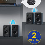 Für TV PC LE524 USB Bluetooth 5.4 Audio Transmitter 50m Reichweite Dual-Verbindungsadapter, LE524