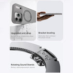 Kalebol Drehbarer Magnetischer Halter MagSafe Handyhülle, Für iPhone 17 Pro Max, Für iPhone 17 Pro, Für iPhone 17, Für iPhone Air, Für iPhone 16 Pro Max, Für iPhone 16 Pro, Für iPhone 16 Plus, Für iPhone 16
