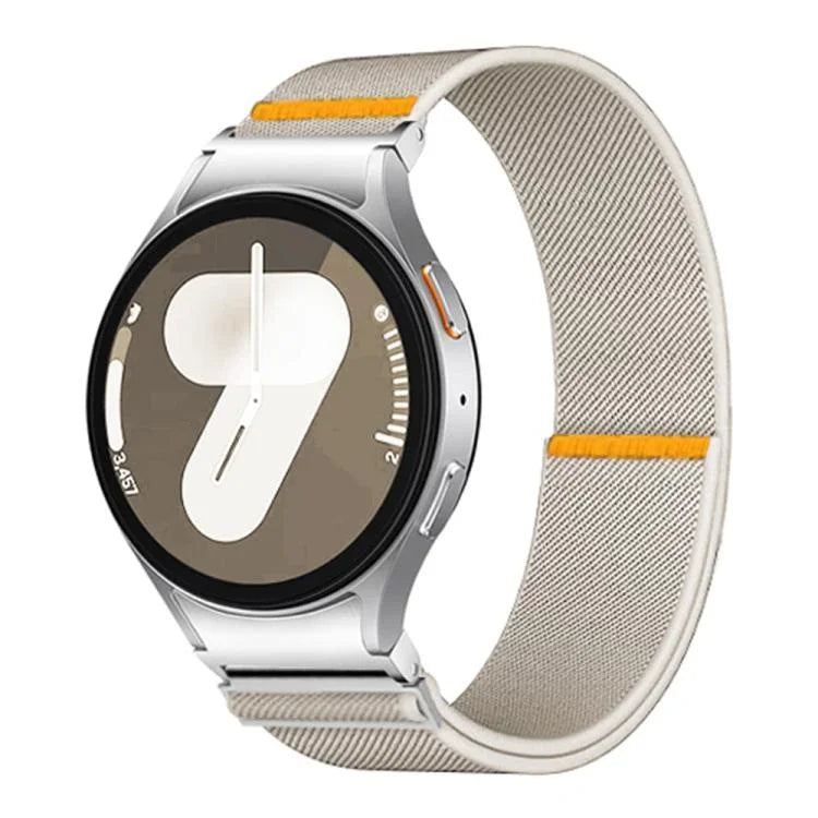 Verstellbares, elastisches Nylon-Uhrenarmband mit einfacher Schlaufe, für Samsung Galaxy Watch FE / 7 / 6 / 5 / 4