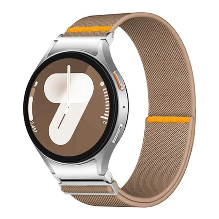 Verstellbares, elastisches Nylon-Uhrenarmband mit einfacher Schlaufe, für Samsung Galaxy Watch FE / 7 / 6 / 5 / 4