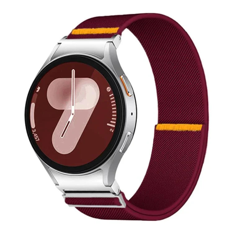 Verstellbares, elastisches Nylon-Uhrenarmband mit einfacher Schlaufe, für Samsung Galaxy Watch FE / 7 / 6 / 5 / 4