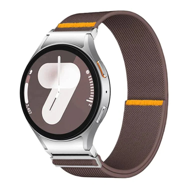 Verstellbares, elastisches Nylon-Uhrenarmband mit einfacher Schlaufe, für Samsung Galaxy Watch FE / 7 / 6 / 5 / 4