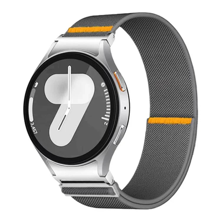 Verstellbares, elastisches Nylon-Uhrenarmband mit einfacher Schlaufe, für Samsung Galaxy Watch FE / 7 / 6 / 5 / 4