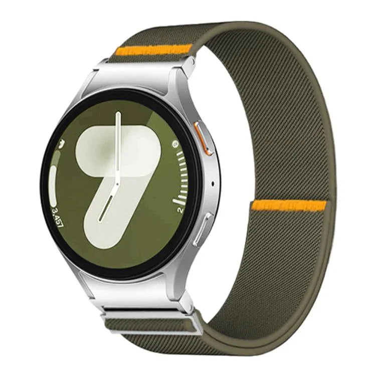 Verstellbares, elastisches Nylon-Uhrenarmband mit einfacher Schlaufe, für Samsung Galaxy Watch FE / 7 / 6 / 5 / 4