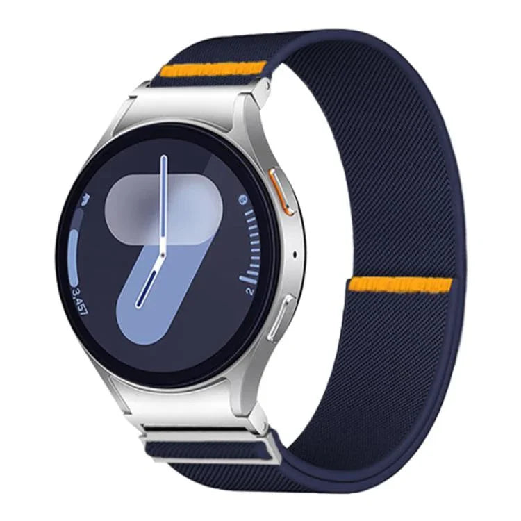 Verstellbares, elastisches Nylon-Uhrenarmband mit einfacher Schlaufe, für Samsung Galaxy Watch FE / 7 / 6 / 5 / 4