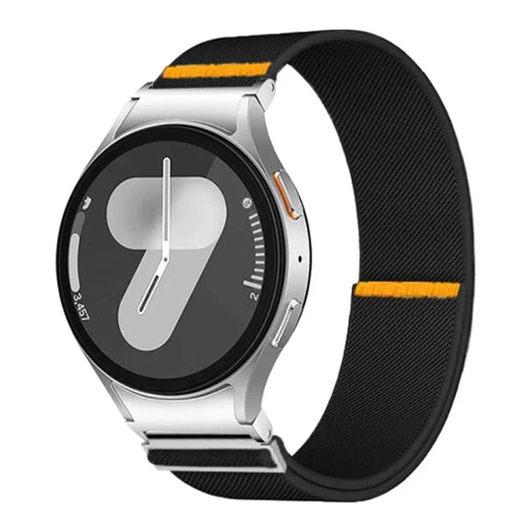 Verstellbares, elastisches Nylon-Uhrenarmband mit einfacher Schlaufe, für Samsung Galaxy Watch FE / 7 / 6 / 5 / 4