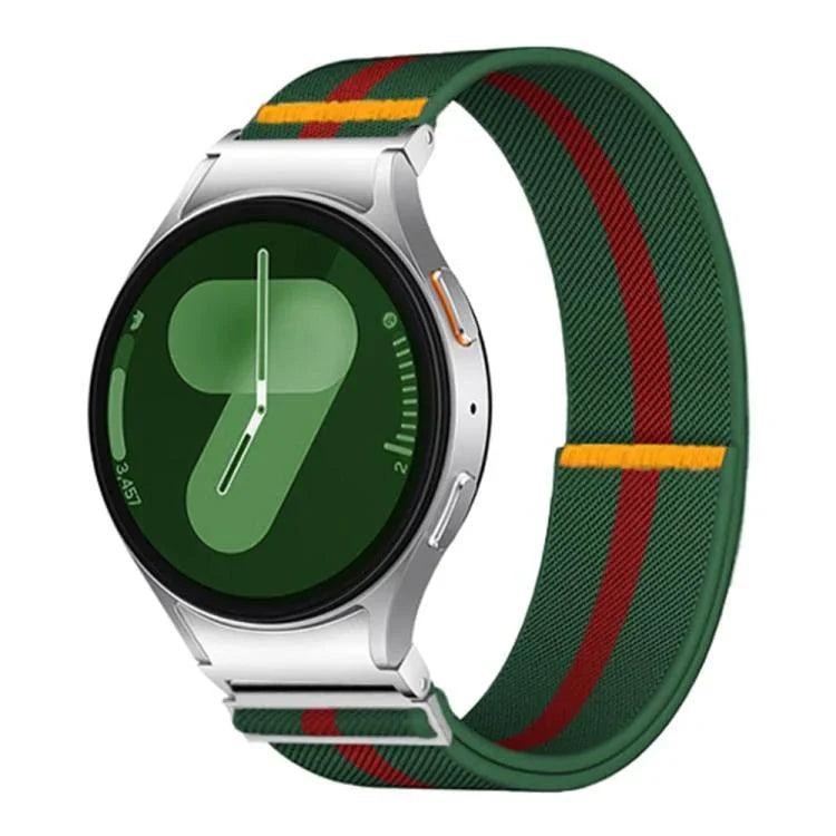 Verstellbares, elastisches Nylon-Uhrenarmband mit einfacher Schlaufe, für Samsung Galaxy Watch FE / 7 / 6 / 5 / 4