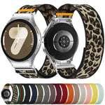 Verstellbares, elastisches Nylon-Uhrenarmband mit einfacher Schlaufe, für Samsung Galaxy Watch FE / 7 / 6 / 5 / 4