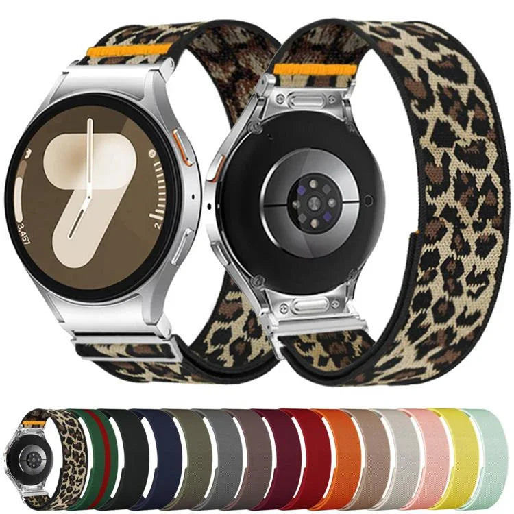 Verstellbares, elastisches Nylon-Uhrenarmband mit einfacher Schlaufe, für Samsung Galaxy Watch FE / 7 / 6 / 5 / 4