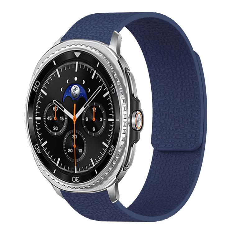 Litschi-Textur Weiches magnetisches Silikon-Uhrenarmband, für Samsung Galaxy Watch Ultra 47mm / Ultra 2025, für Samsung Galaxy Watch8 / 8 Classic