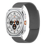 Litschi-Textur Weiches magnetisches Silikon-Uhrenarmband, für Samsung Galaxy Watch Ultra 47mm / Ultra 2025, für Samsung Galaxy Watch8 / 8 Classic
