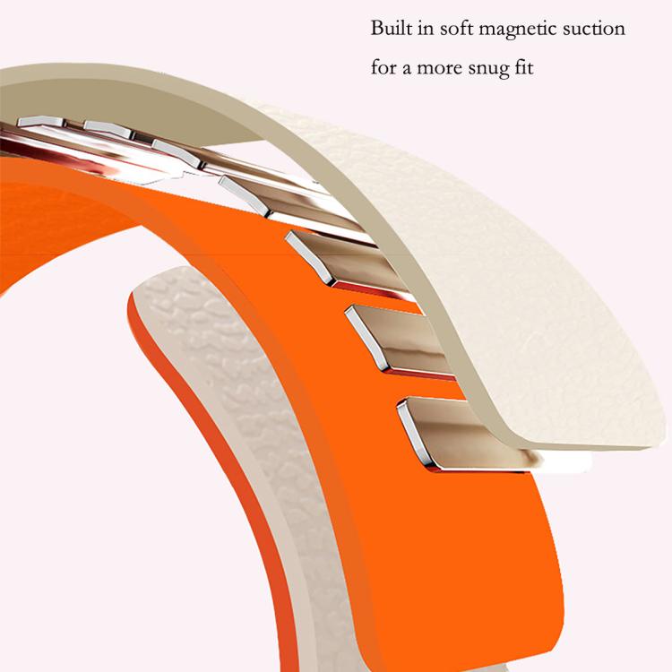 Litschi-Textur Weiches magnetisches Silikon-Uhrenarmband, für Samsung Galaxy Watch Ultra 47mm / Ultra 2025, für Samsung Galaxy Watch8 / 8 Classic