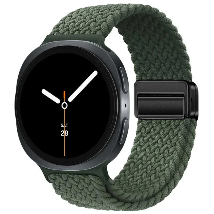 Geflochtenes Nylon-Uhrenarmband mit Magnetverschluss, passend für Samsung Galaxy Watch8 / Watch8 Classic