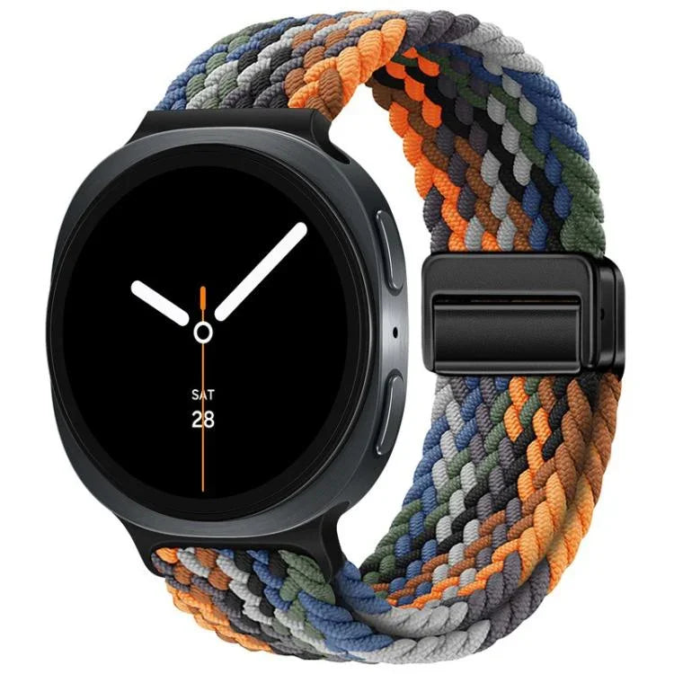 Geflochtenes Nylon-Uhrenarmband mit Magnetverschluss, passend für Samsung Galaxy Watch8 / Watch8 Classic