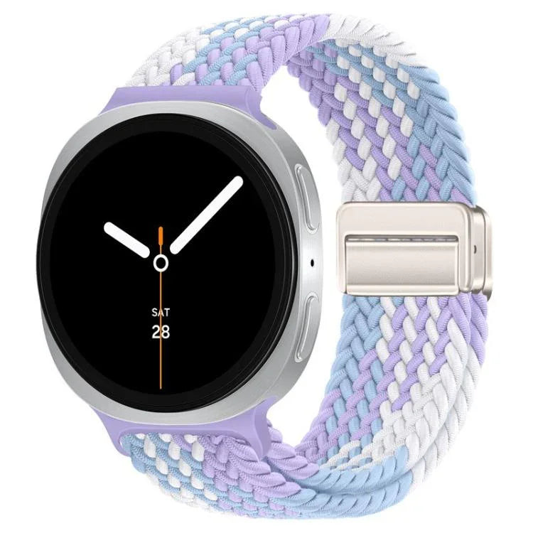 Geflochtenes Nylon-Uhrenarmband mit Magnetverschluss, passend für Samsung Galaxy Watch8 / Watch8 Classic