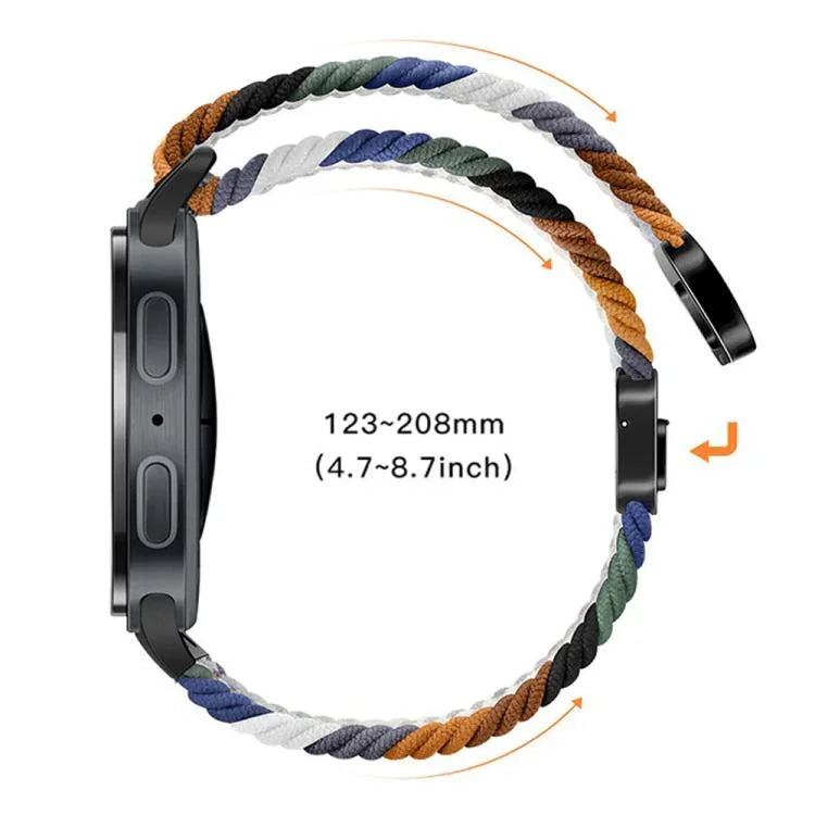Geflochtenes Nylon-Uhrenarmband mit Magnetverschluss, passend für Samsung Galaxy Watch8 / Watch8 Classic
