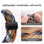 Geflochtenes Nylon-Uhrenarmband mit Magnetverschluss, passend für Samsung Galaxy Watch8 / Watch8 Classic
