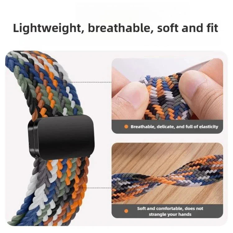 Geflochtenes Nylon-Uhrenarmband mit Magnetverschluss, passend für Samsung Galaxy Watch8 / Watch8 Classic
