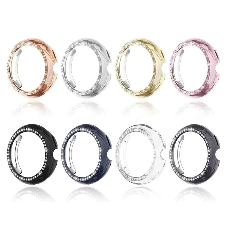 Einreihige, diamantförmige Schutzhülle aus Polycarbonat für Google Pixel Watch4 (45 mm und 41 mm)